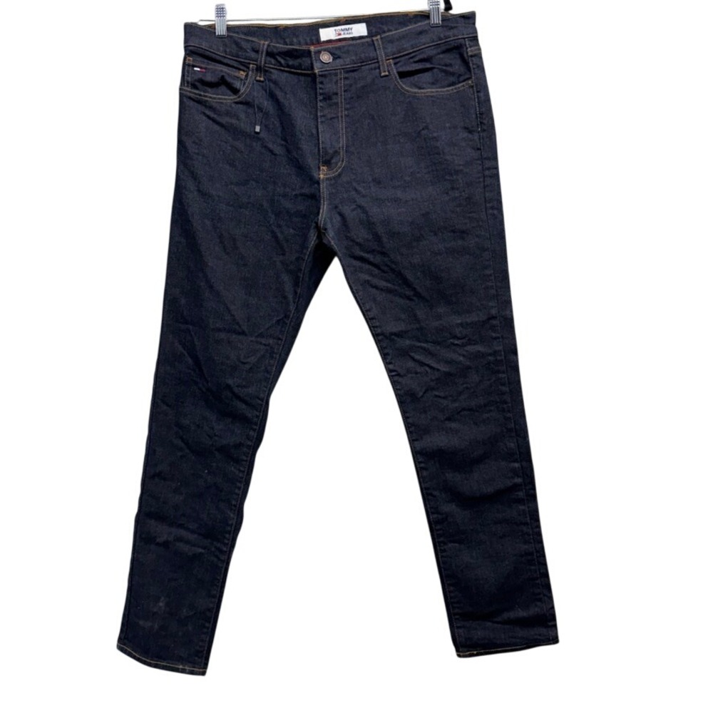 Tommy Jeans Mens Slim Fit Dark Wash Denim Jeans 36x32 78A0604 Blue